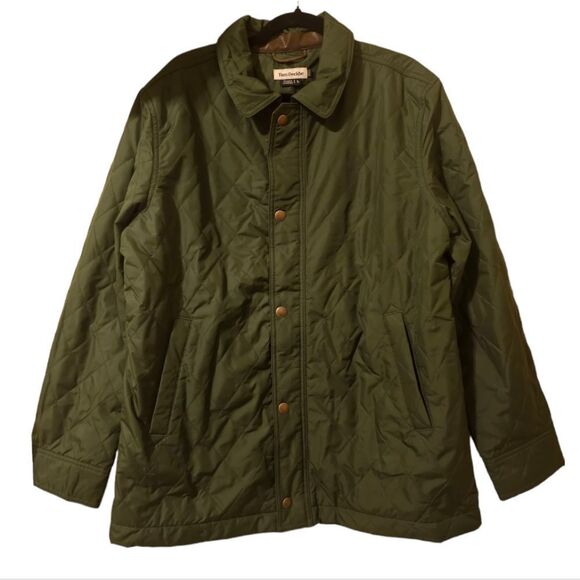 TOM BECKBE New Braddock Quilted Jacket Green - Size Large - Picture 2 of 10